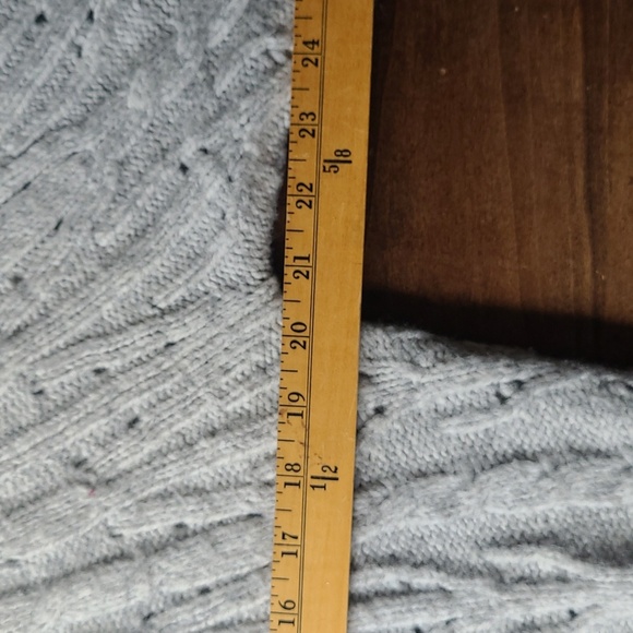 EUC White House Black Market Sweater Women's sz Large Bateau Ombre Cable Knit - Picture 6 of 7